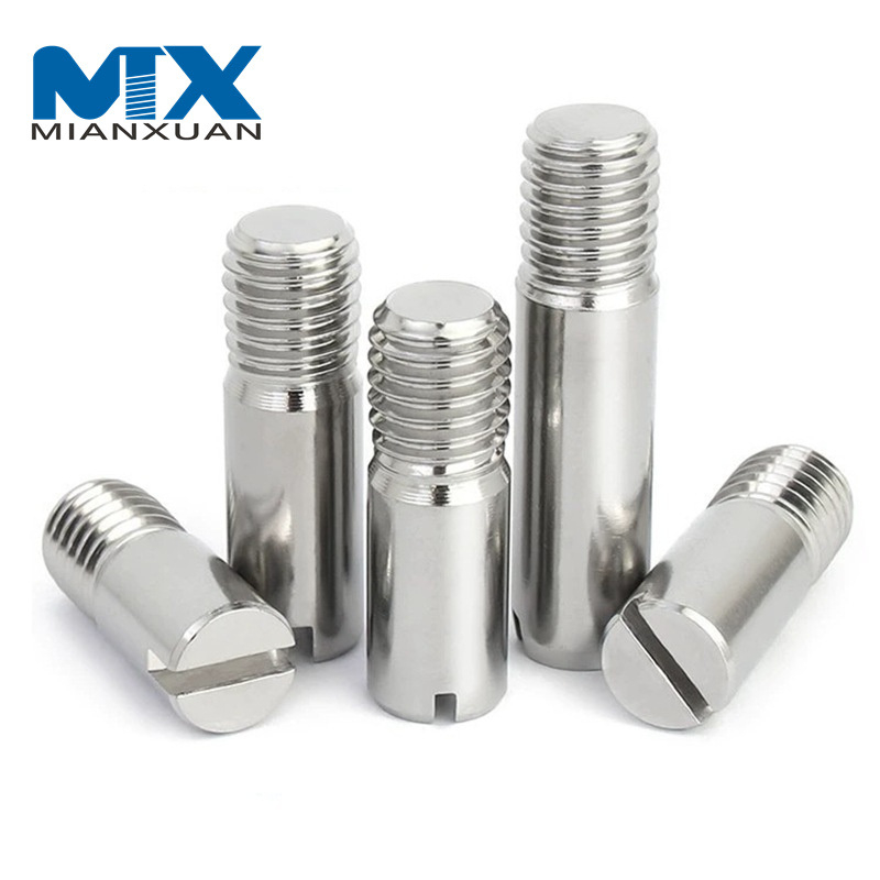 Цилиндрический штифт с прорезью из нержавеющей стали 304 и внешней резьбой DIN427