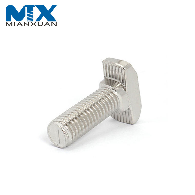 DIN186 Болт M8 с буртиком и плоской головкой, Т-образный болт, нержавеющая сталь 316 DIN186