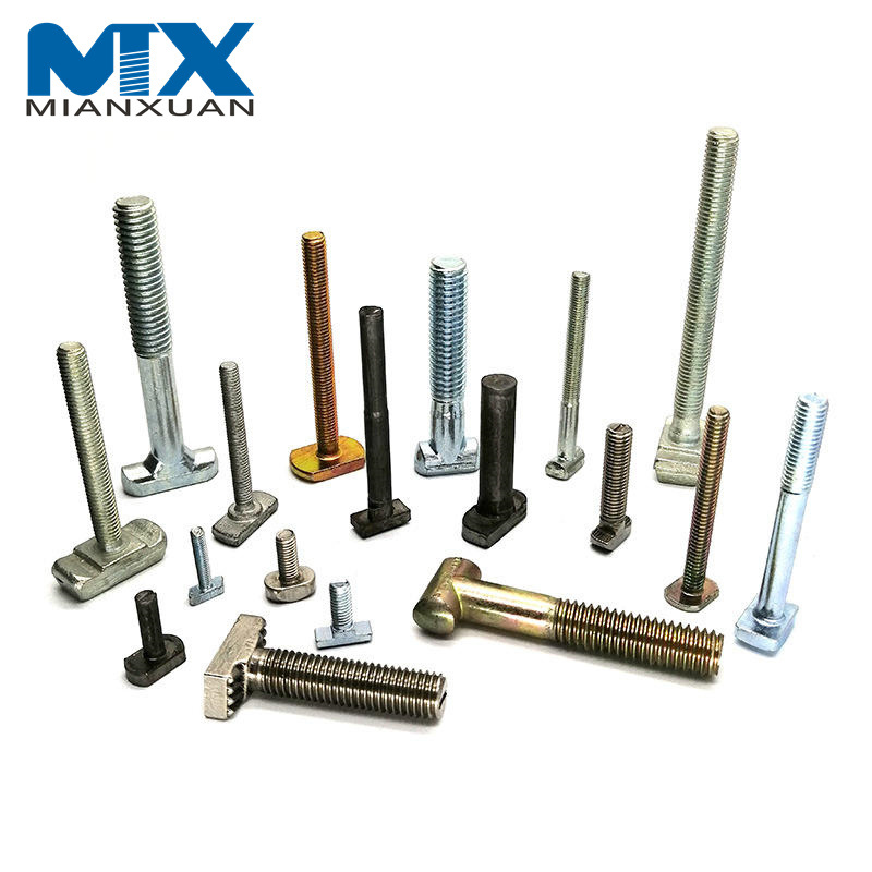 DIN186 Болт M8 с буртиком и плоской головкой, Т-образный болт, нержавеющая сталь 316 DIN186