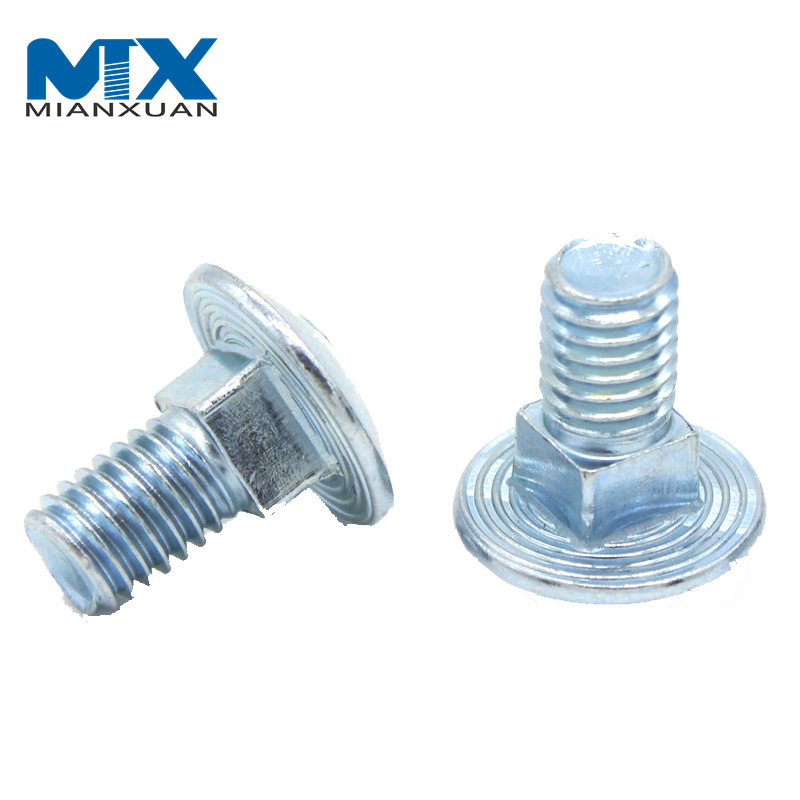 Uni 5732 оцинкованный болт с квадратным подголовком ANSI/ASME B 18.5.2.3m никелированный болт с квадратным подголовком