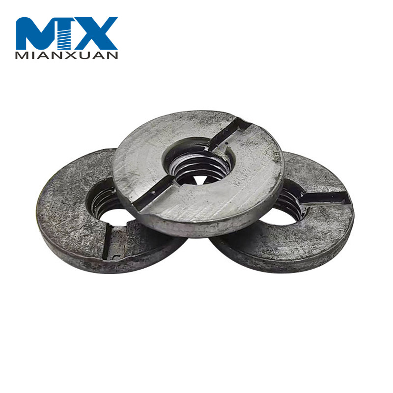 Нержавеющая круглая гайка с прорезями и торцевой поверхностью с прорезью