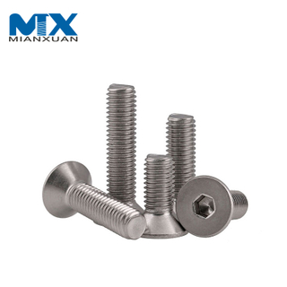 DIN7991 Болт с потайной шестигранной головкой и плоской головкой, нержавеющая сталь 304 316