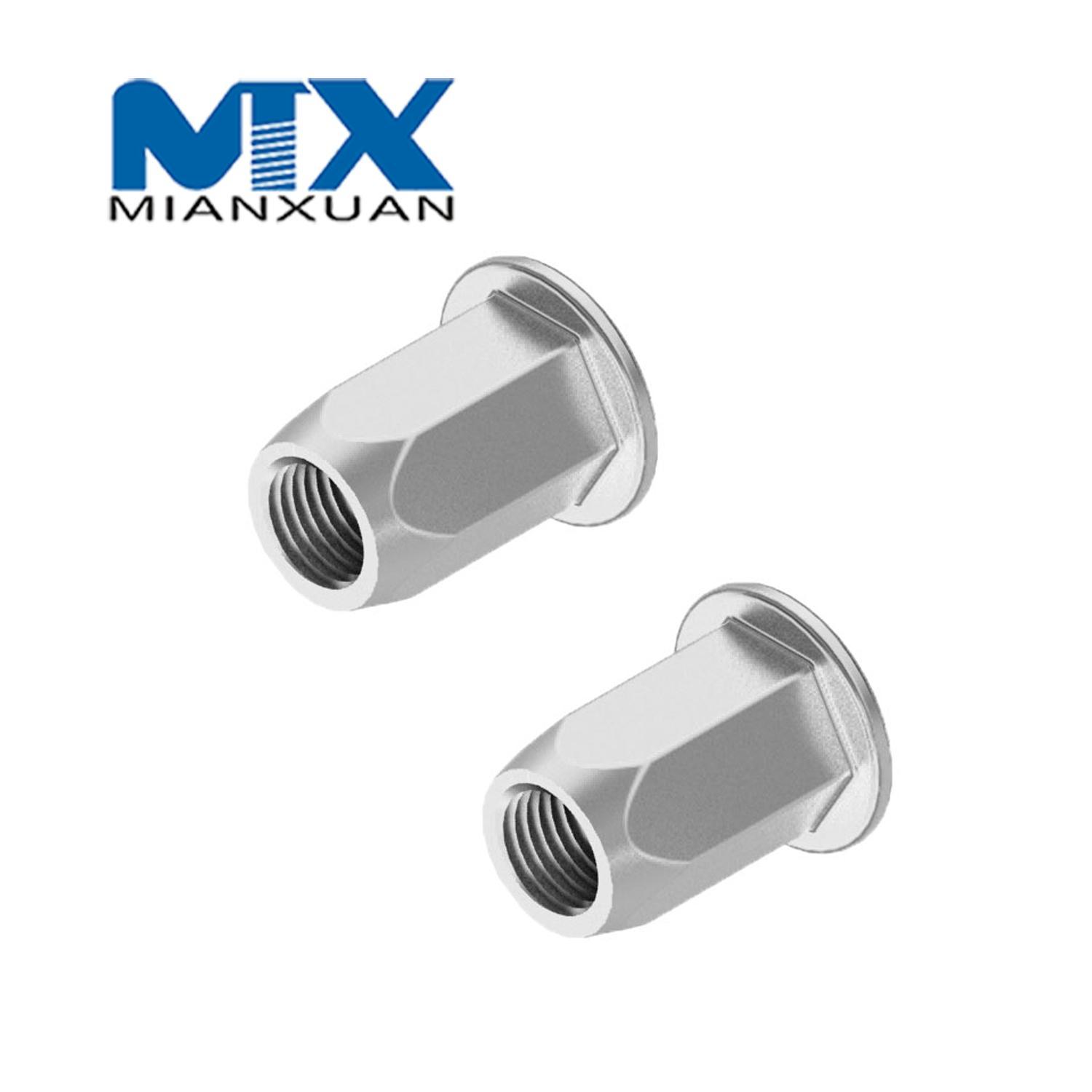 OEM пользовательские полные шестиугольные специальные вставки ODM заклепочные гайки 8 м