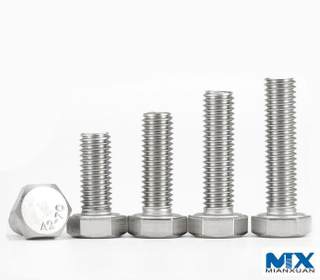 Болты с шестигранной головкой из нержавеющей стали, полная резьба