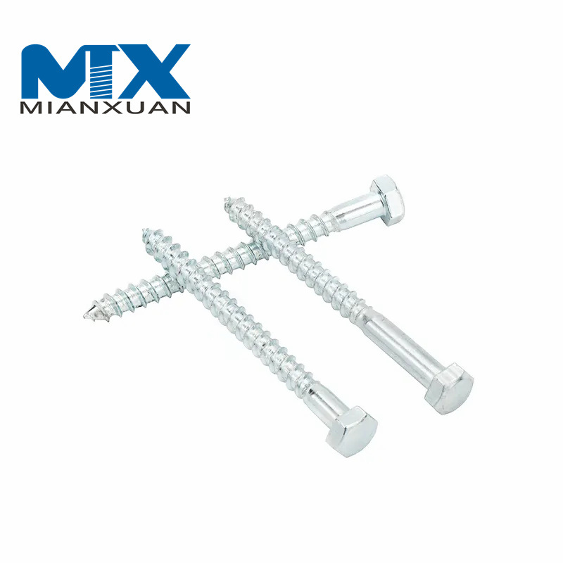 Винт DIN571 Шуруп с шестигранной головкой по дереву