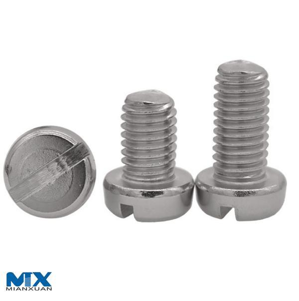 Винты с сырной головкой и шлицем из нержавеющей стали