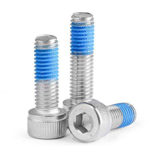 Винты или болты с синим нейлоком