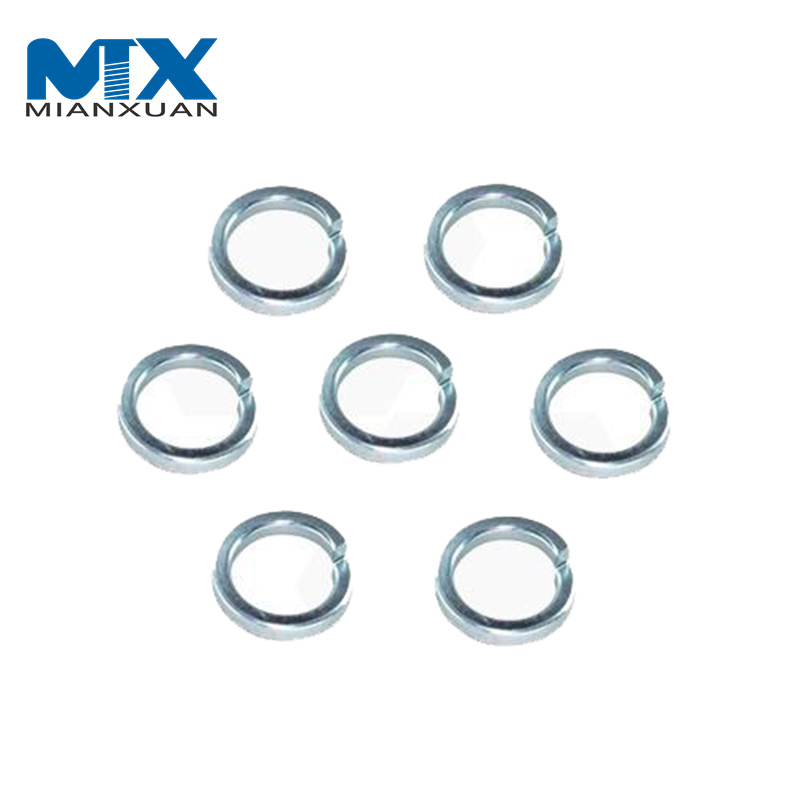 Пружинная стопорная шайба из углеродистой стали класса 4,8 и 8,8 с черным оксидом DIN127b