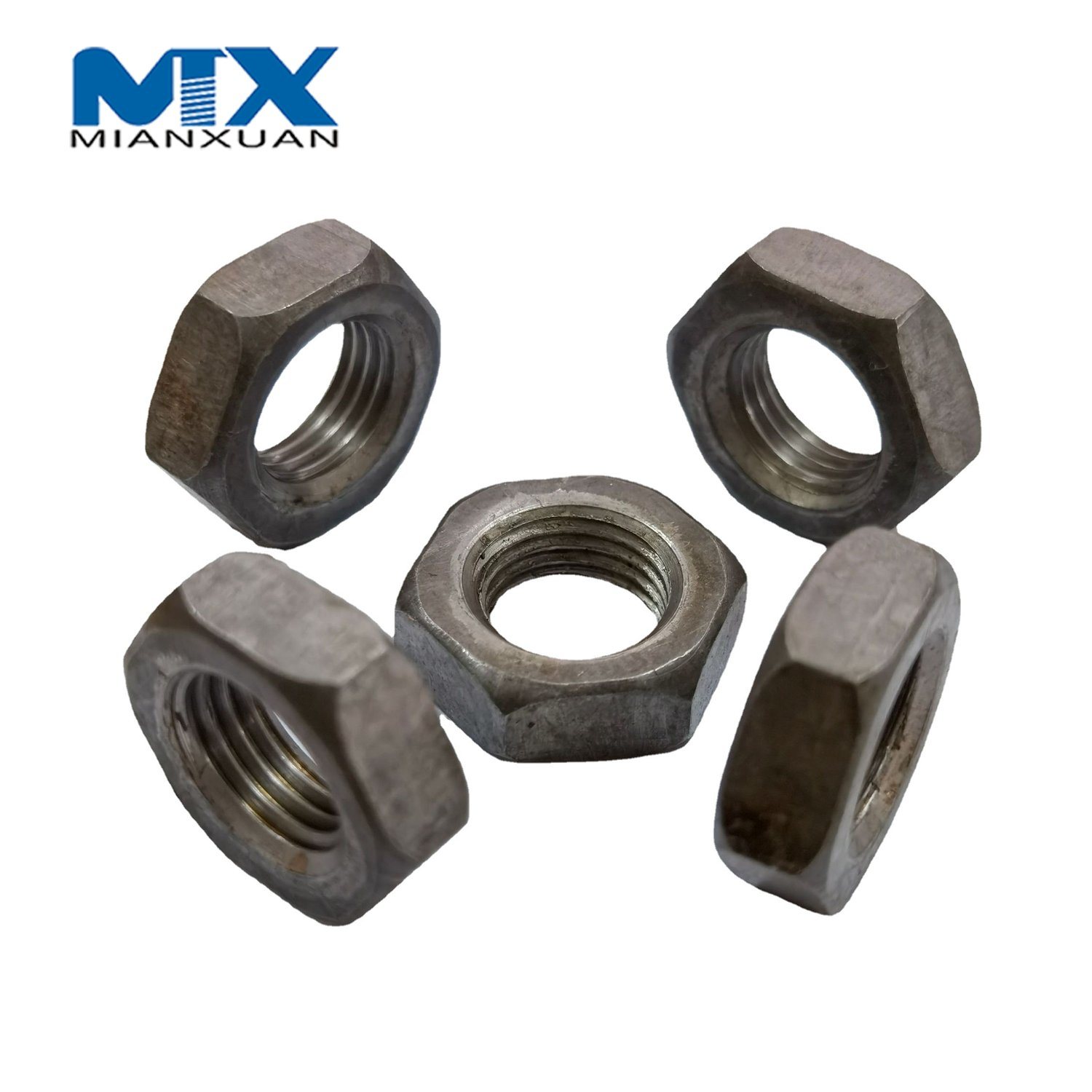 Шестигранная гайка ISO4032, стандартный производитель углеродистой стали, черный цинк