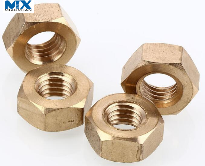 Латунные шестигранные гайки для строительства