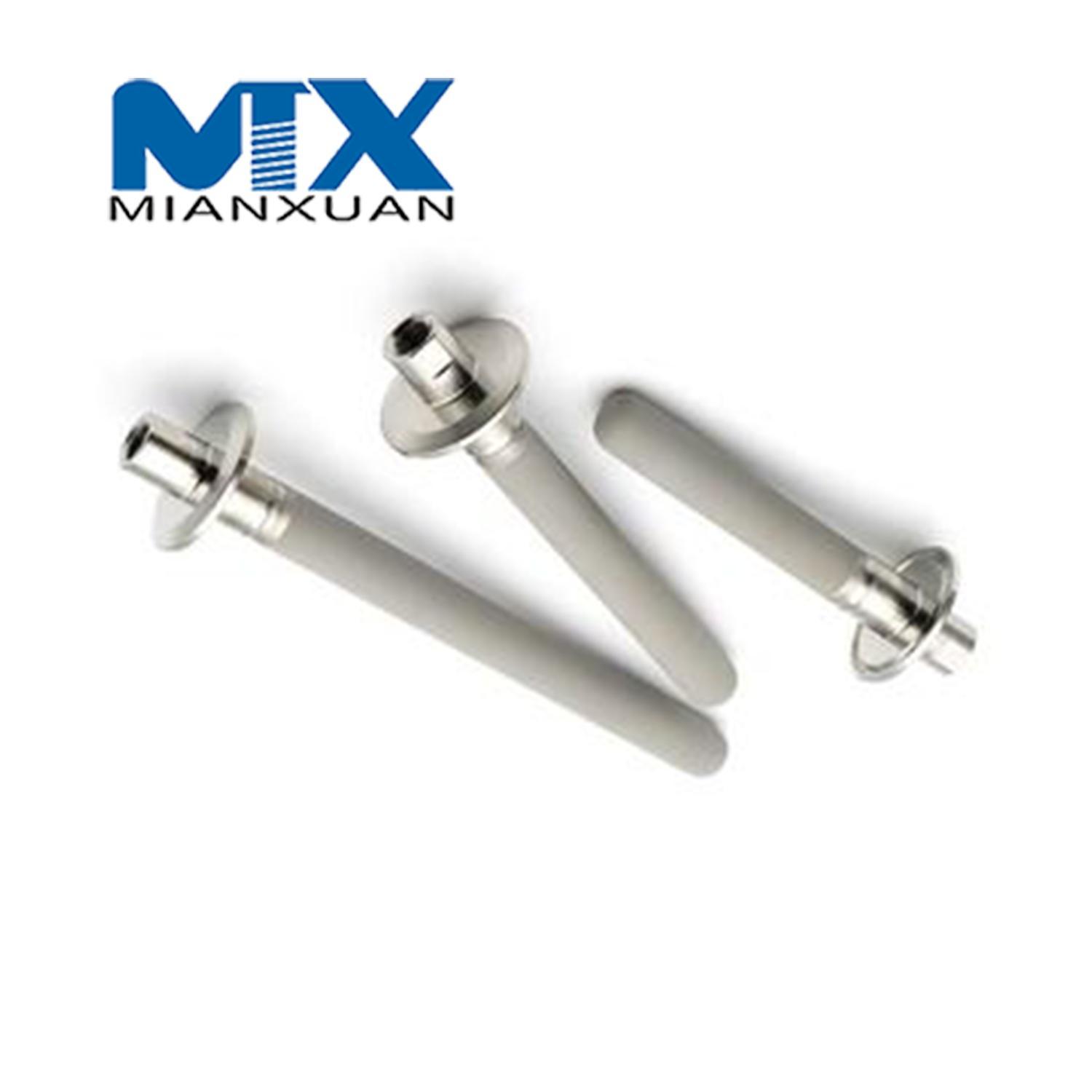 Санитарный спеченный камень из нержавеющей стали Tri-Clamp NPT, карбонизированный камень с резьбой