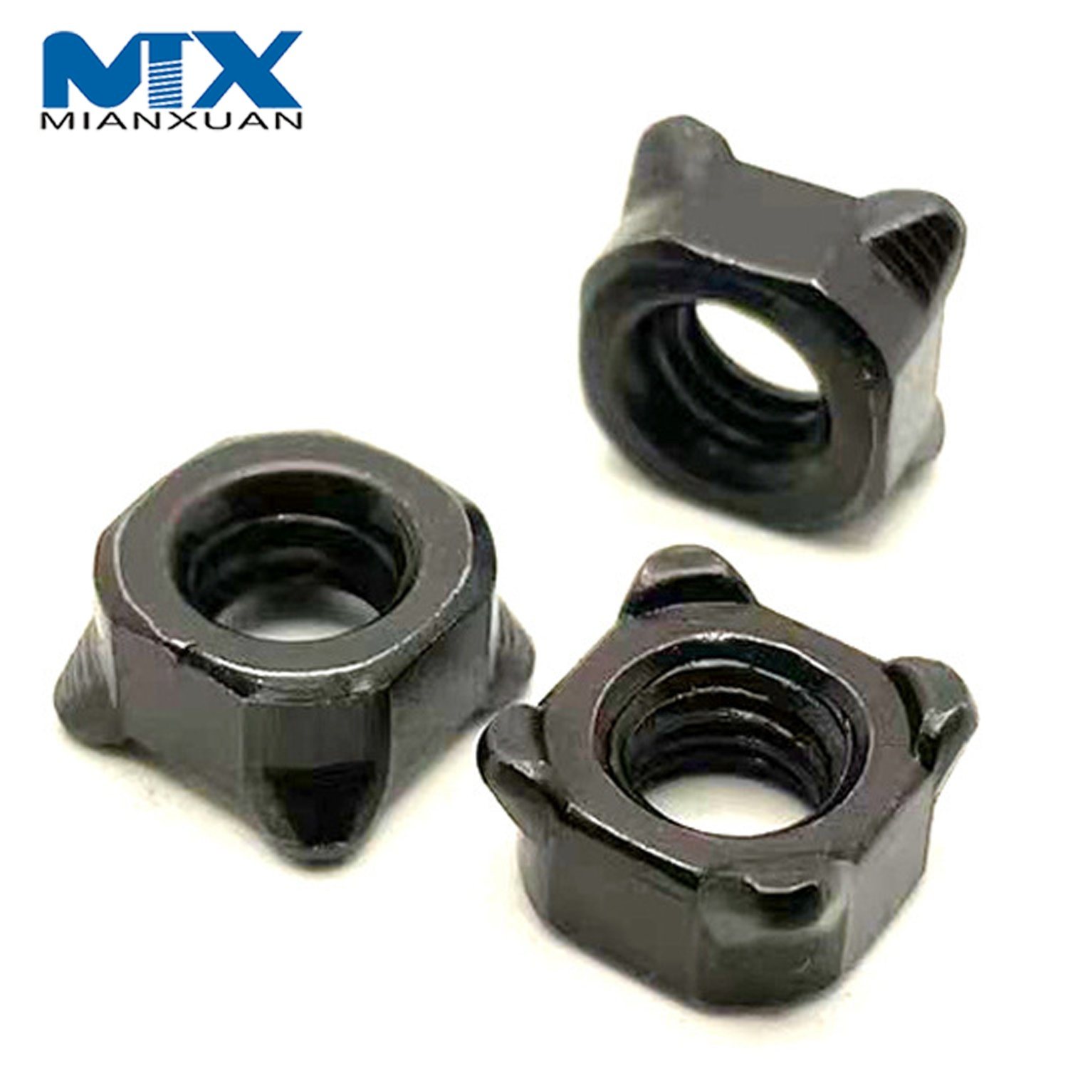 DIN928 Квадратная сварная гайка Сварная гайка Производитель углеродистой стали Черный цинк Обычный