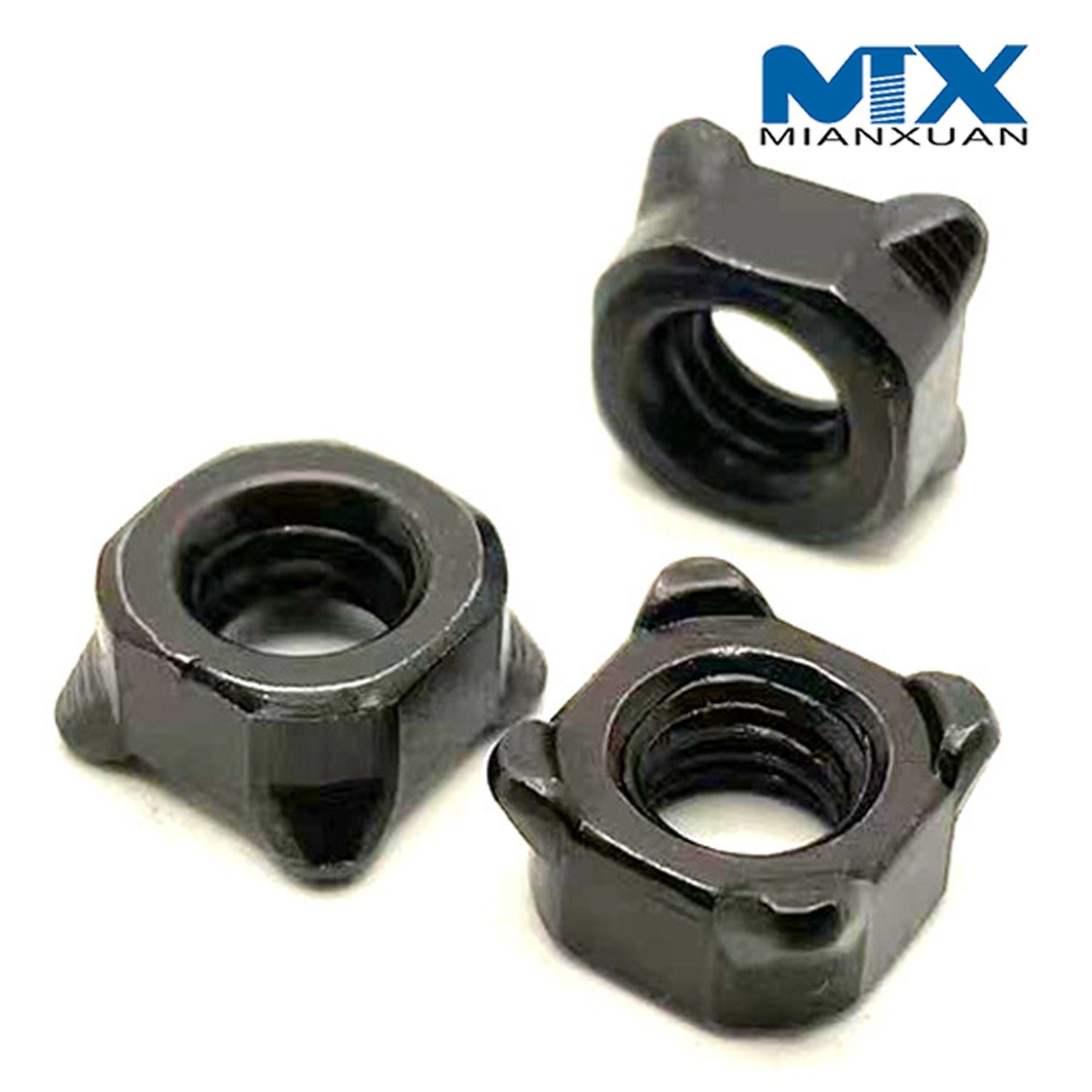 DIN928 Квадратная сварная гайка Сварная гайка Производитель углеродистой стали Черный цинк Обычный