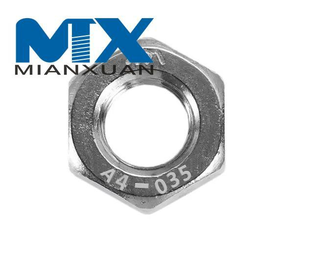 Шестигранная гайка из нержавеющей стали DIN439