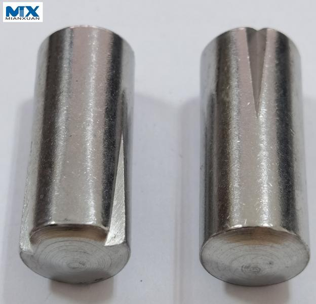 Рифленые штифты, конические рифленые половинной длины