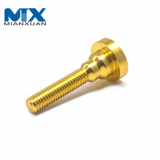 Прецизионный алюминиевый ступенчатый винт с ЧПУ. Алюминиевый ступенчатый винт с буртиком для велосипеда.