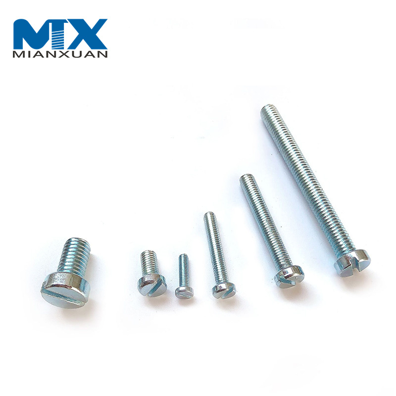 Винты DIN84 с цилиндрической головкой из нержавеющей стали. Латунные винты с цилиндрической головкой и прорезями.