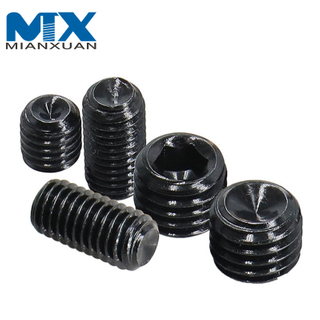 DIN913 Черный оксид с плоской головкой и шестигранной головкой для дверной ручки