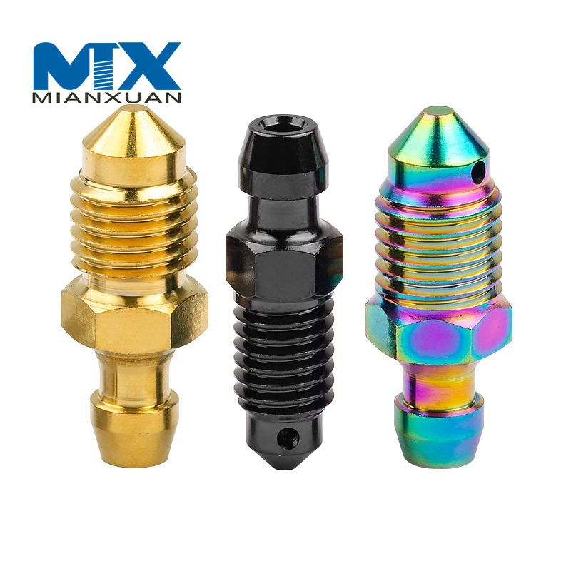 Титановый болт Gr5, болты для прокачки ниппелей, винты для слива масла, суппорты мотоцикла, винты для выпуска воздуха