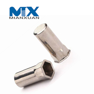 OEM изготовленная на заказ шестиугольная специальная заклепка вставки гайки 8 м сталь углерода оборудования