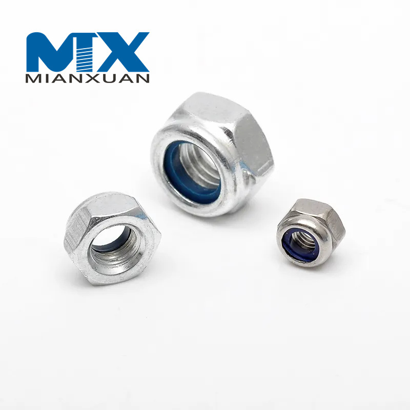 Нейлоновая вставка, шестигранные плавающие стопорные гайки с нейлоновым замком