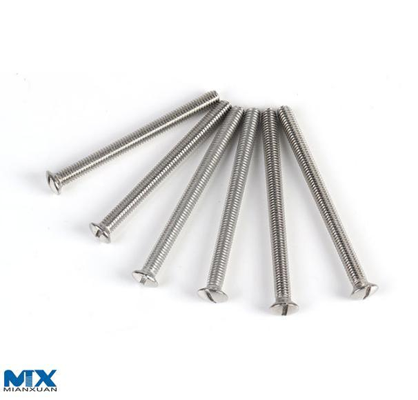 Винты с потайной головкой и шлицем