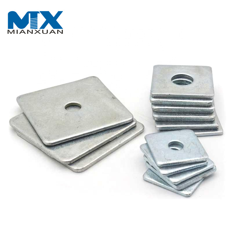 DIN436 Нержавеющая сталь 316 Квадратная плоская шайба Светодиодная настенная шайба Гайка Болт и шайба