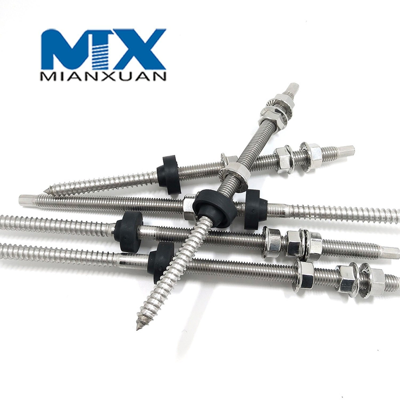 Подвесной болт Стальной подвесной болт с двойной резьбой из нержавеющей стали A2-70