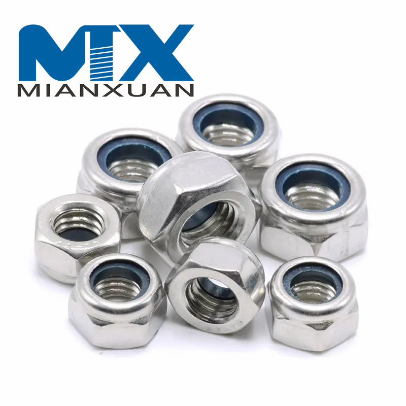 DIN985 Нейлоновые гайки Шестигранная гайка