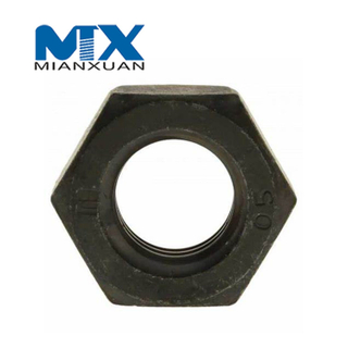Шестигранная гайка ISO4032, стандартный производитель углеродистой стали, черный цинк