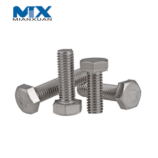DIN933 M4-M24 Болт с шестигранной головкой из нержавеющей стали, стандартный производитель A2 A4 18-8