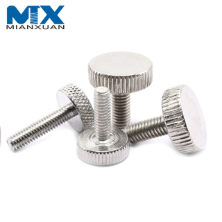 DIN653 SS304 Тонкие винты с накатанной головкой Винт с полной резьбой
