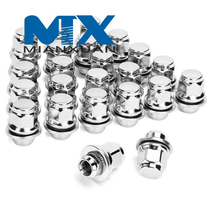 Гайки с плоским сиденьем из нержавеющей стали различных размеров для использования в автомобиле