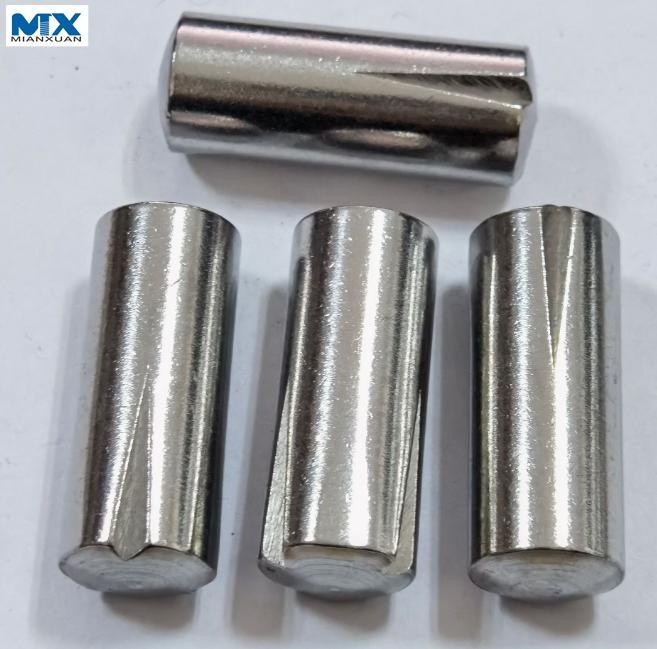 Рифленые штифты, конические рифленые половинной длины