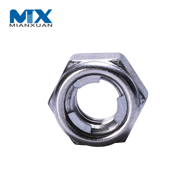 Высокое качество DIN980m оцинкованная шестигранная металлическая самоконтрящаяся гайка