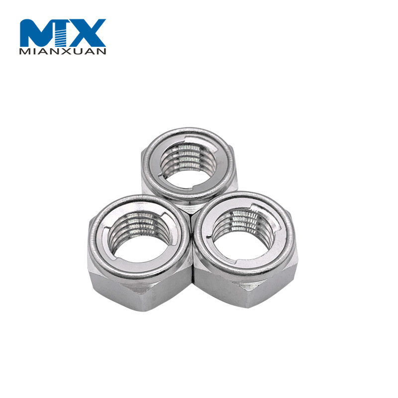 Высокое качество DIN980m оцинкованная шестигранная металлическая самоконтрящаяся гайка