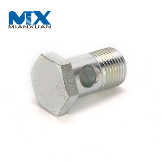 M18*1,5 DIN7643 Штуцер банджо из углеродистой стали с двумя отверстиями и болтом банджо