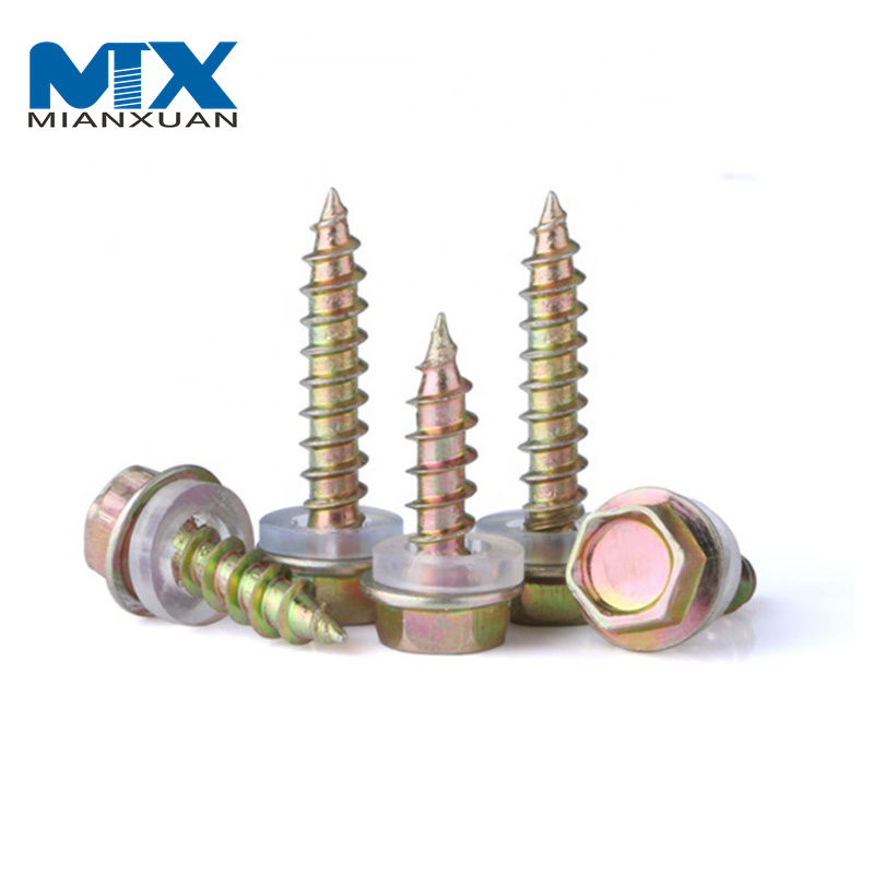 Углеродистая сталь 1022A Материал Саморез DIN6928 с шестигранной головкой