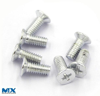 Винты с потайной головкой Pozi или pH с шлицем