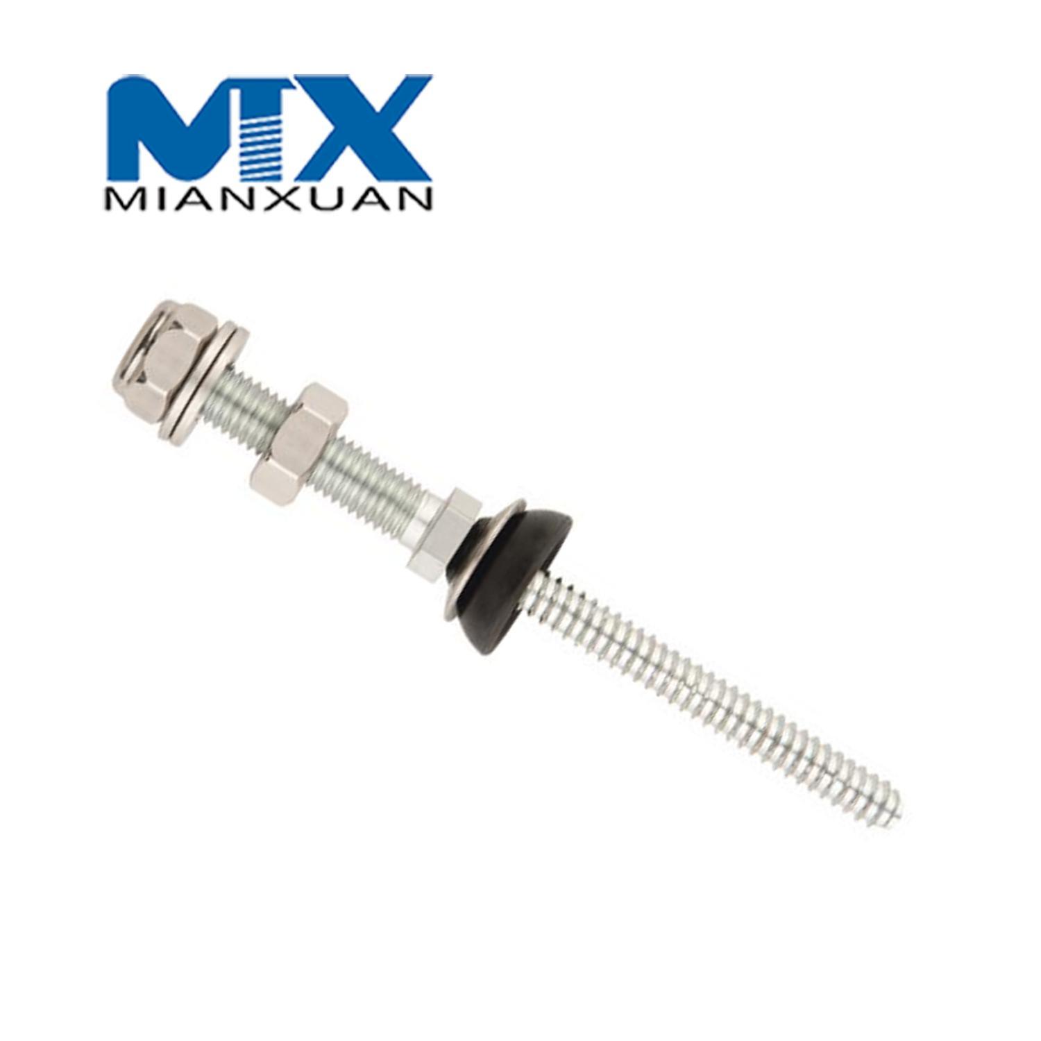 Подвесной болт Стальной подвесной болт с двойной резьбой из нержавеющей стали A2-70