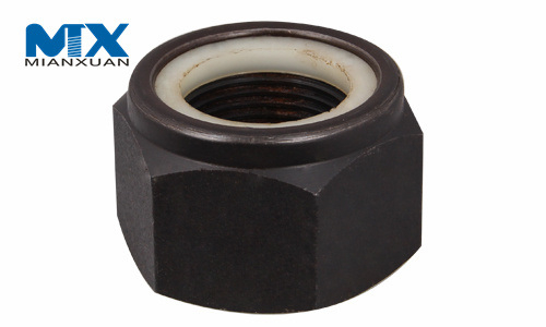 Оцинкованная стальная гайка шпинделя колеса с фланцем из нейлона для транспортных средств