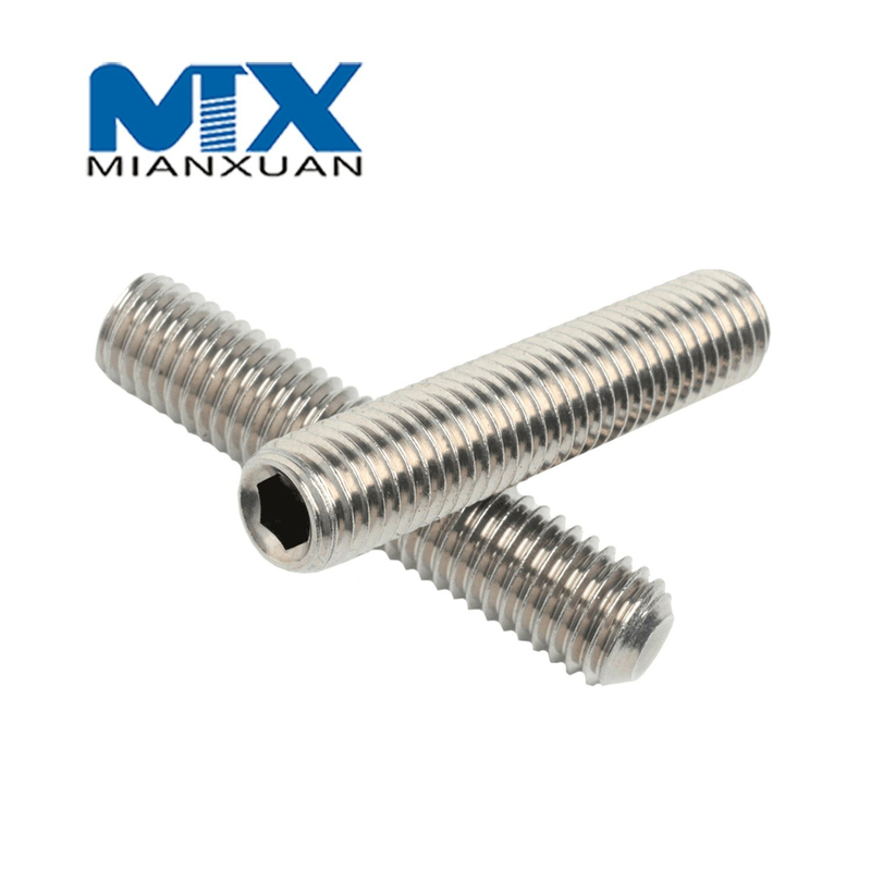 DIN916 Установочный болт из нержавеющей стали, стандартный производитель A2 A4 18-8