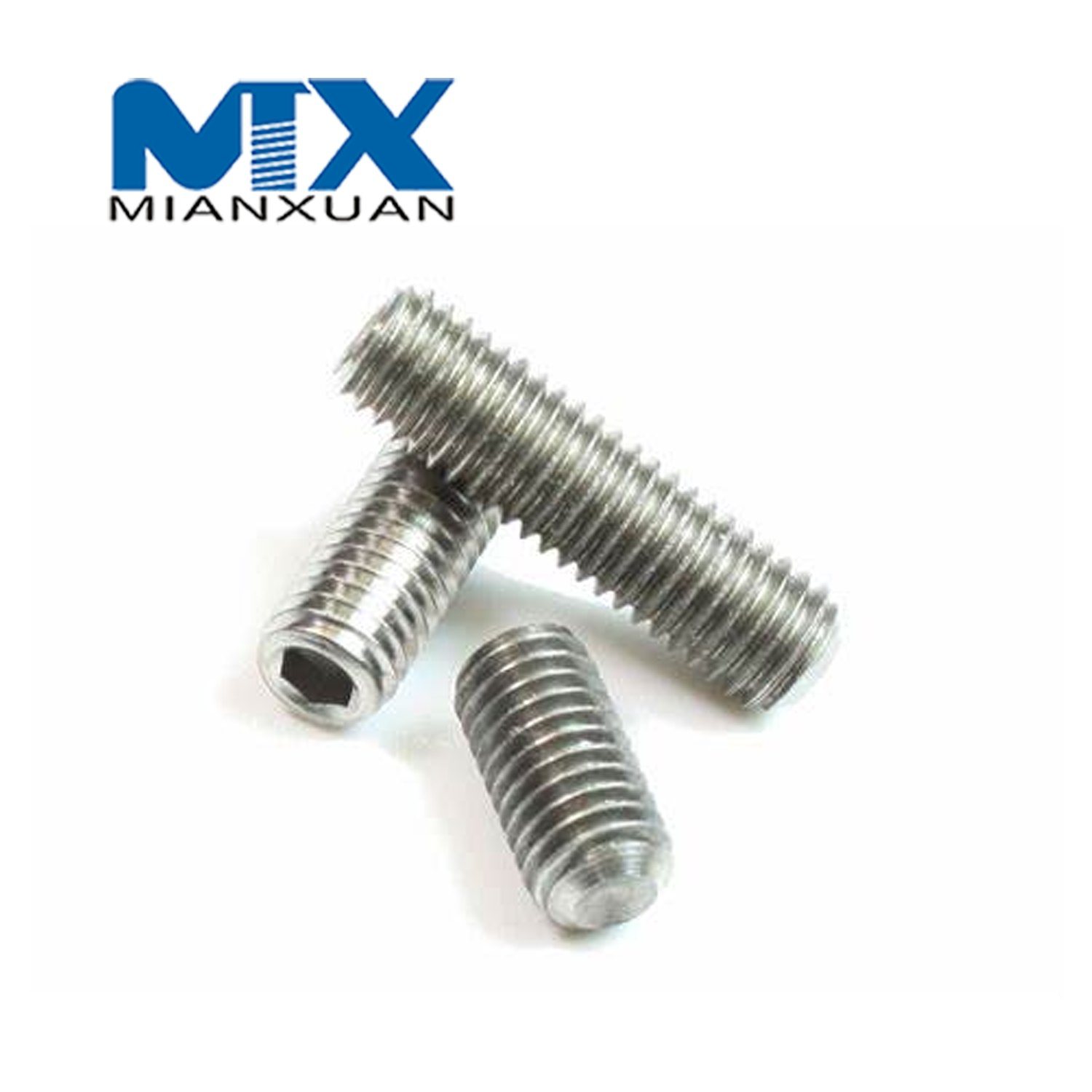 DIN916 Установочный болт из нержавеющей стали, стандартный производитель A2 A4 18-8