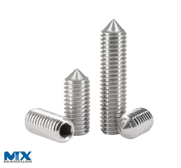 Установочные винты с шестигранной головкой и конусом