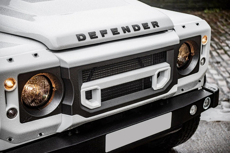 Детали кузова автомобиля, черный фиксированный блок фар для Defender