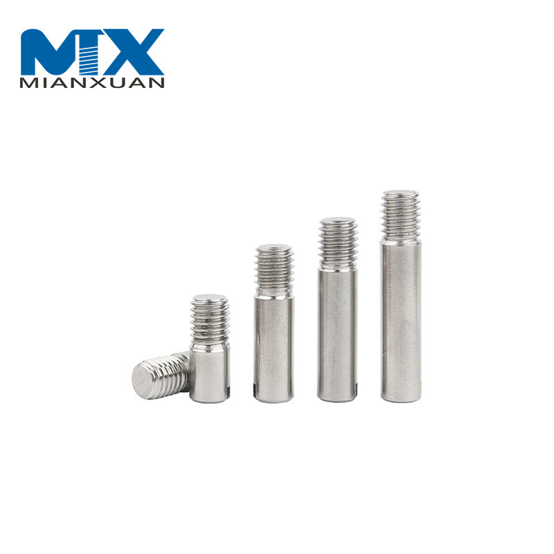 Цилиндрический штифт с прорезью из нержавеющей стали 304 и внешней резьбой DIN427