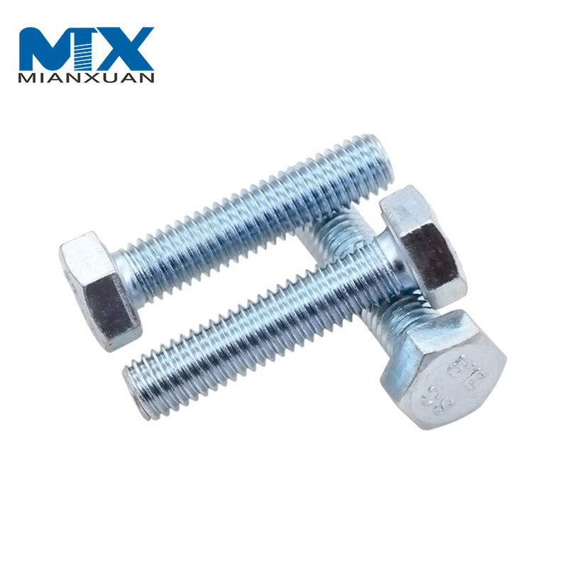 Болты Болты Высокопрочные ASME/ANSI B 18.2.1 ASTM A325 A193 B8 1/2' 2' Тяжелые болты с шестигранной головкой из нержавеющей стали