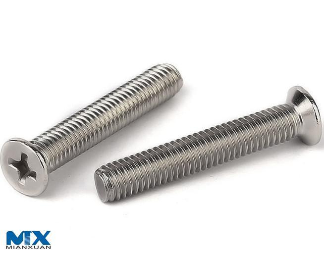 Винты с потайной головкой Pozi или pH с шлицем