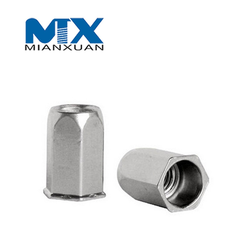 OEM пользовательские полные шестиугольные специальные вставки ODM заклепочные гайки 8 м