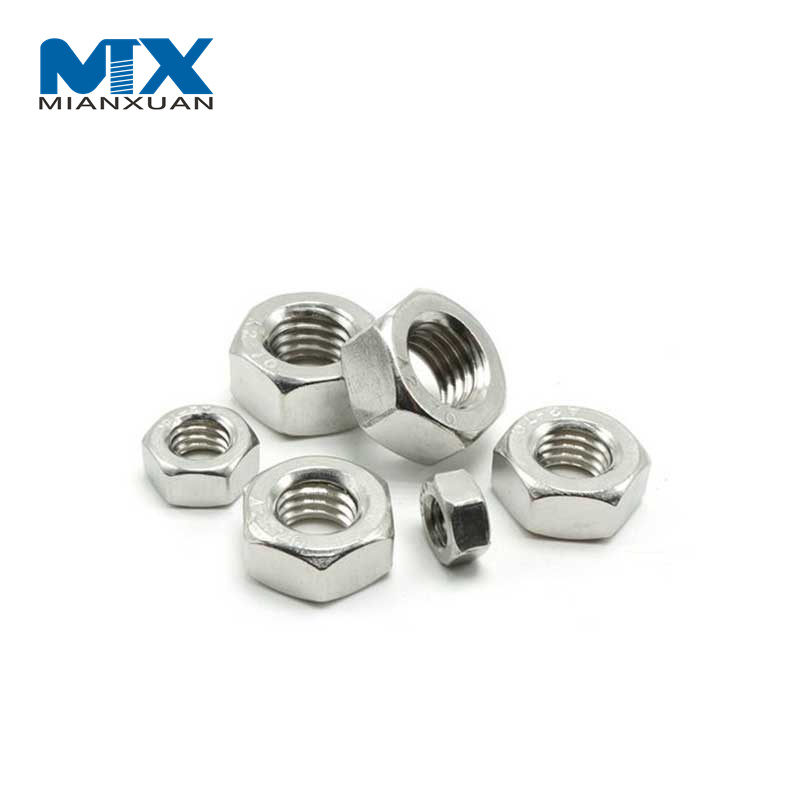 Шестигранная гайка из углеродистой стали из нержавеющей стали DIN934